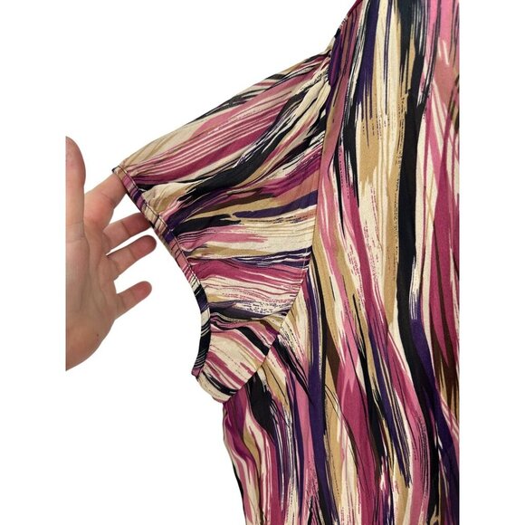 Lane Bryant Short Sleeve Button Front Blouse Size 26/28W - Picture 4 of 8